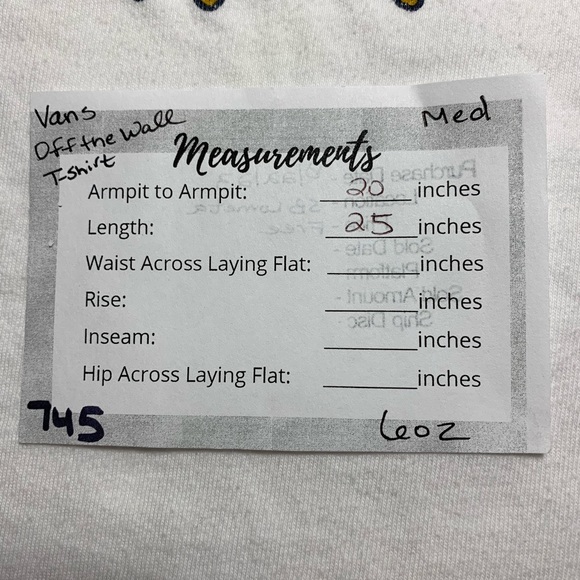 Vans Off the Wall Rawr Cat White T-Shirt - Medium - Picture 8 of 8